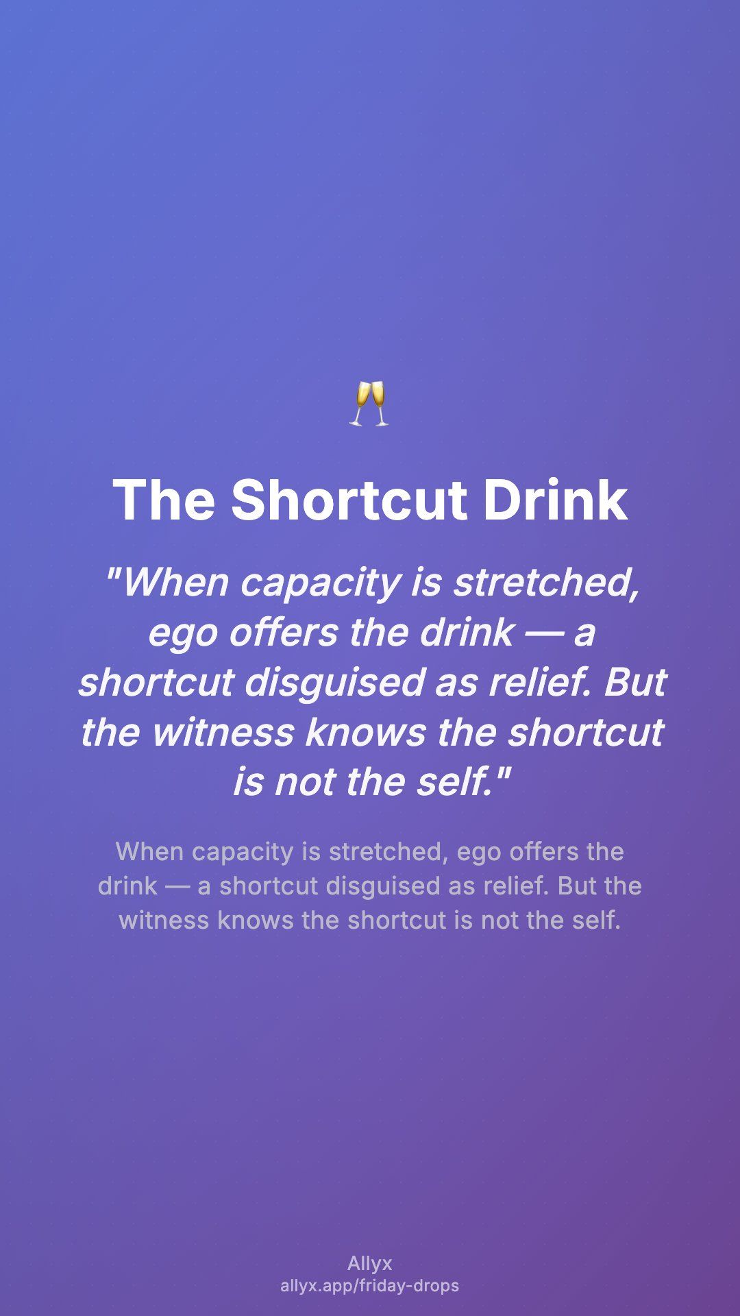Shareable story card for The Shortcut Drink