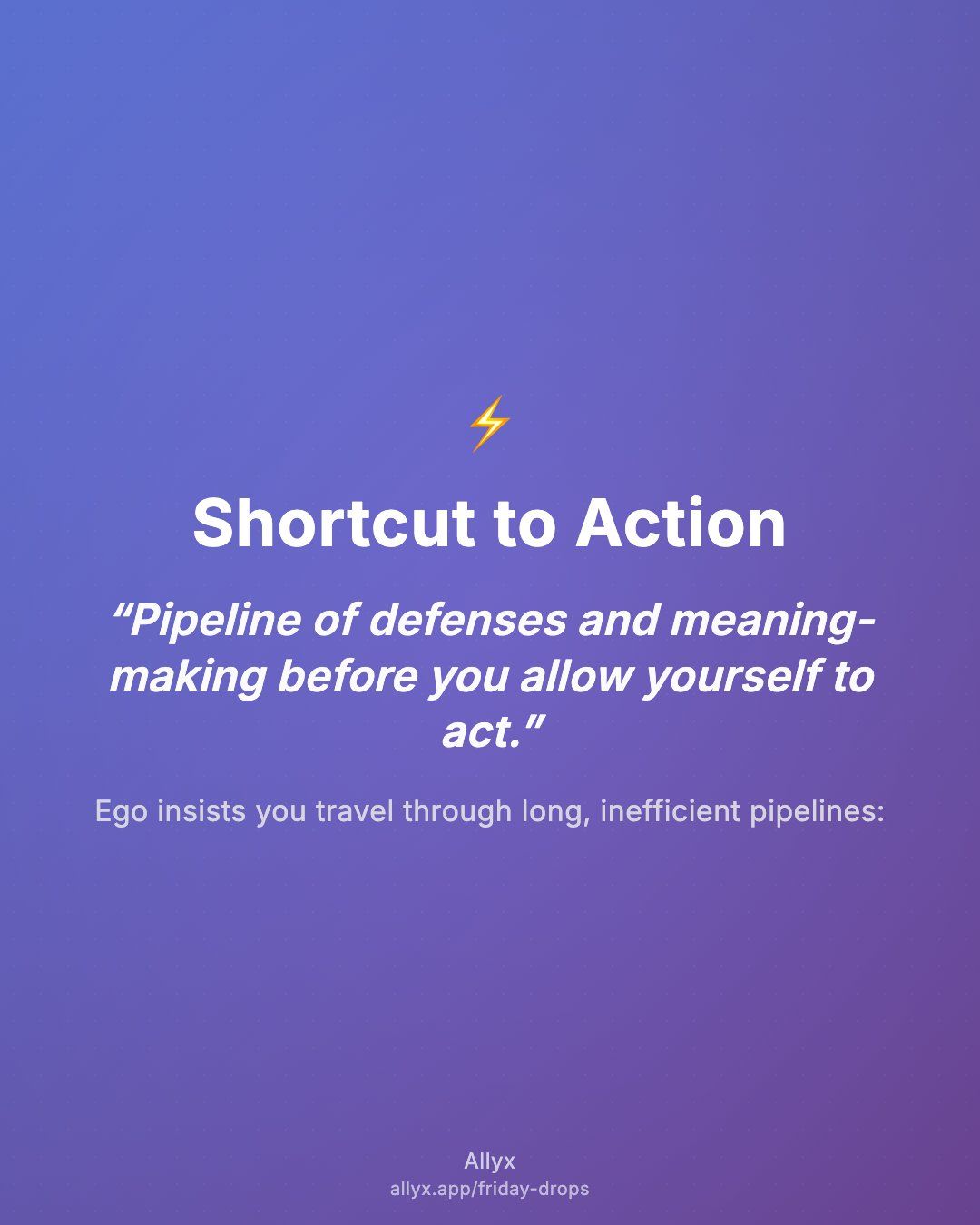 Shareable quote card for Shortcut to Action