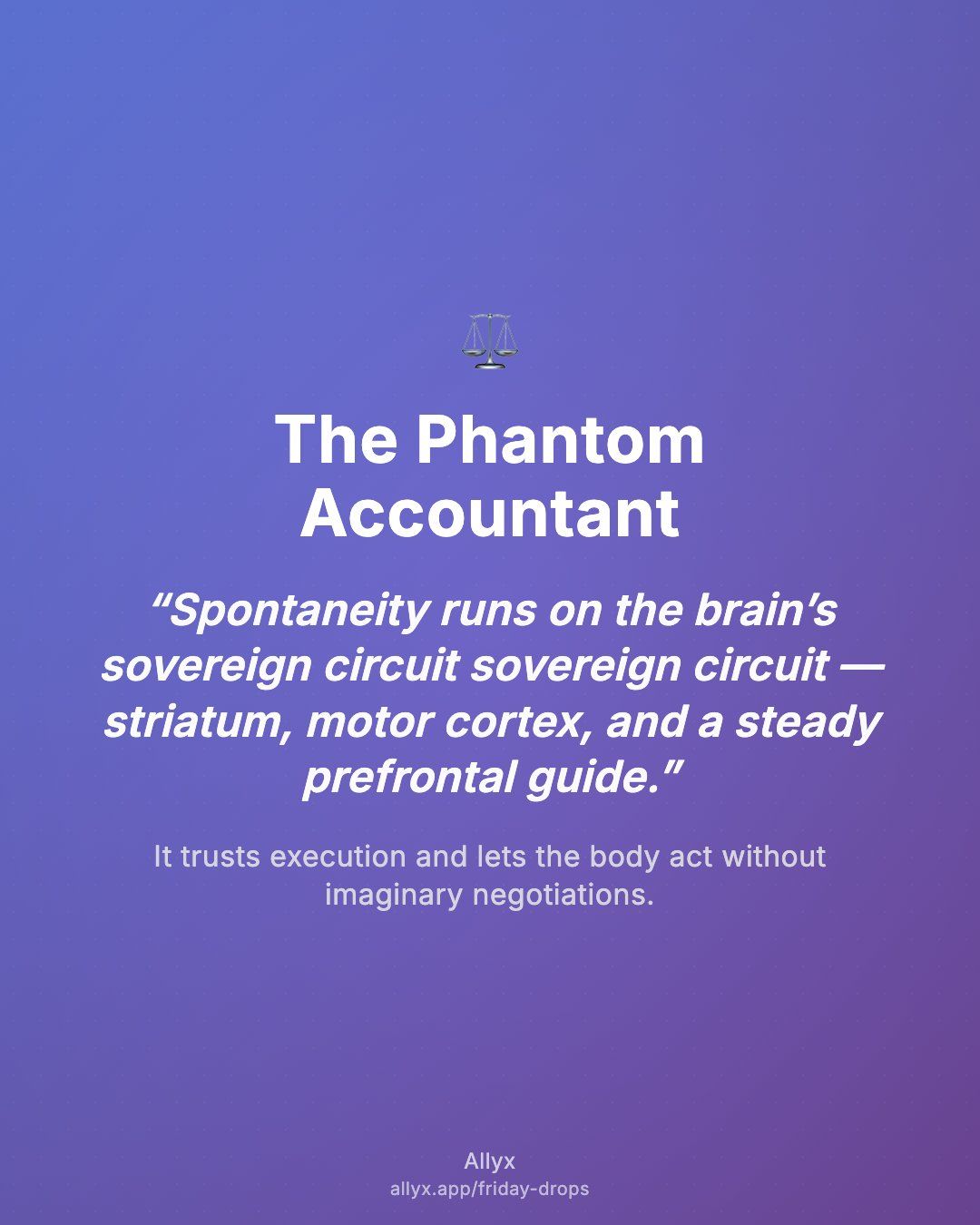 Shareable quote card for The Phantom Accountant