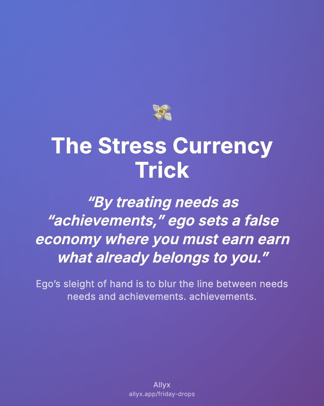 Shareable quote card for The Stress Currency Trick