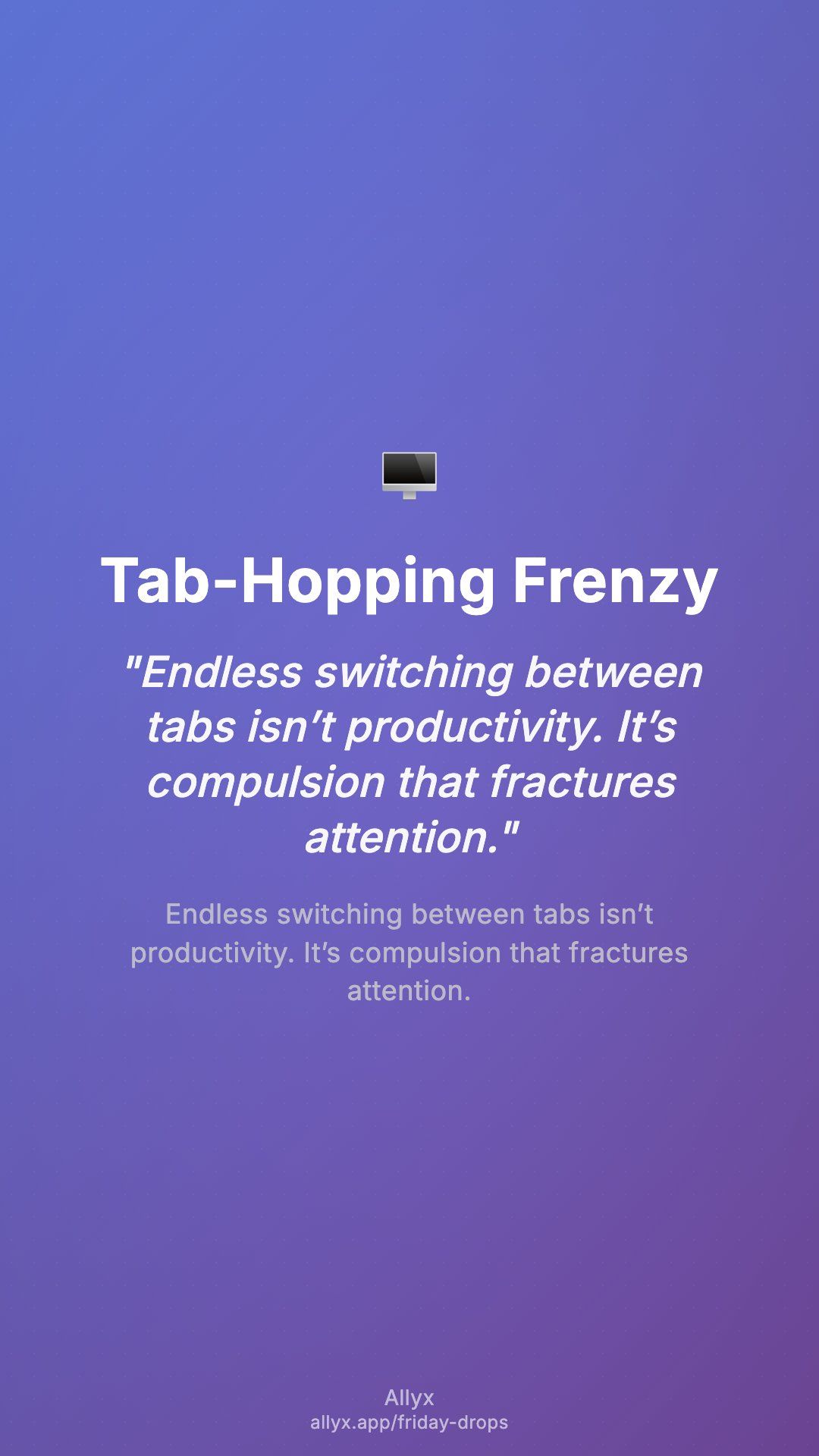 Shareable story card for Tab-Hopping Frenzy