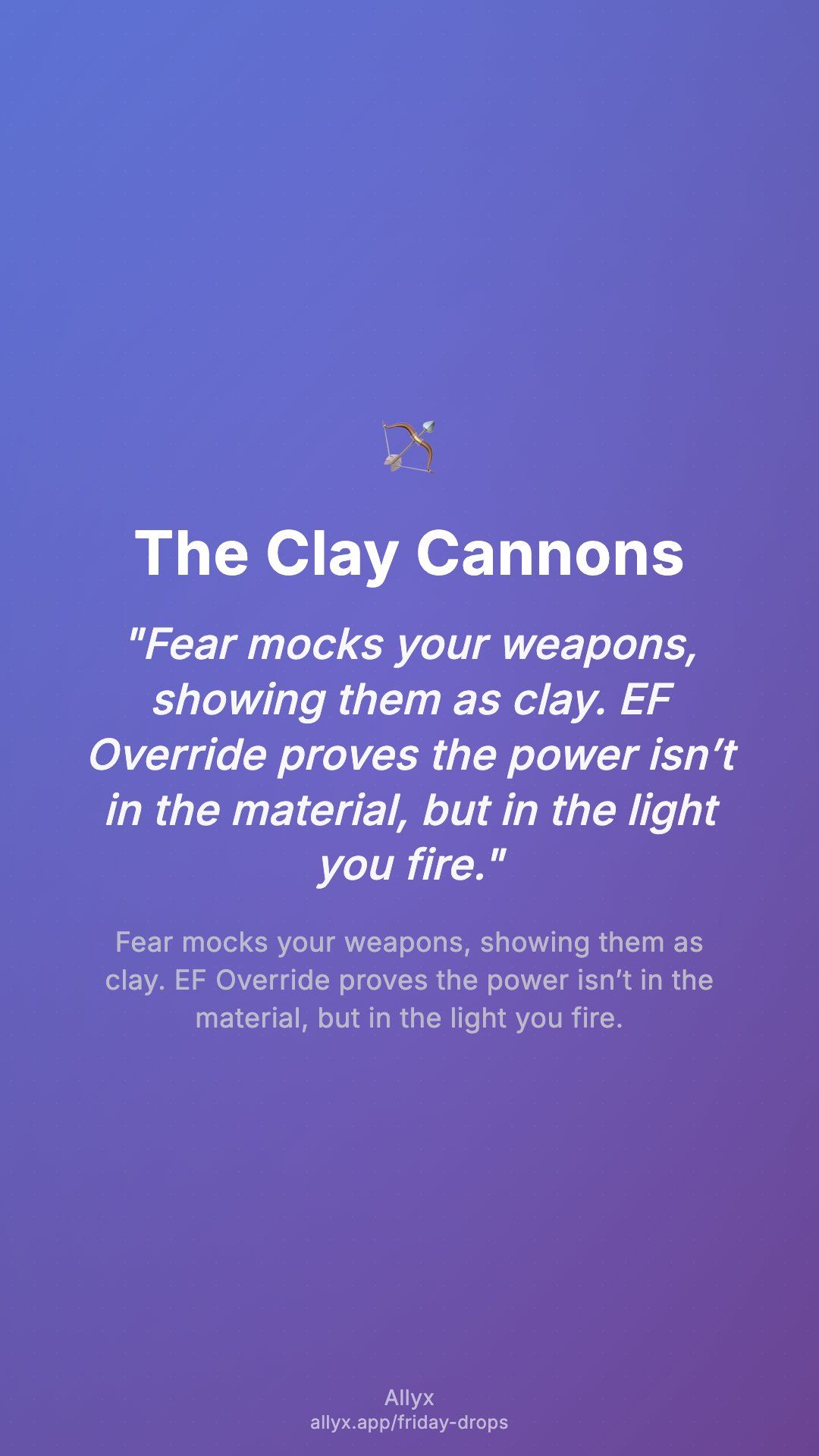 Shareable story card for The Clay Cannons