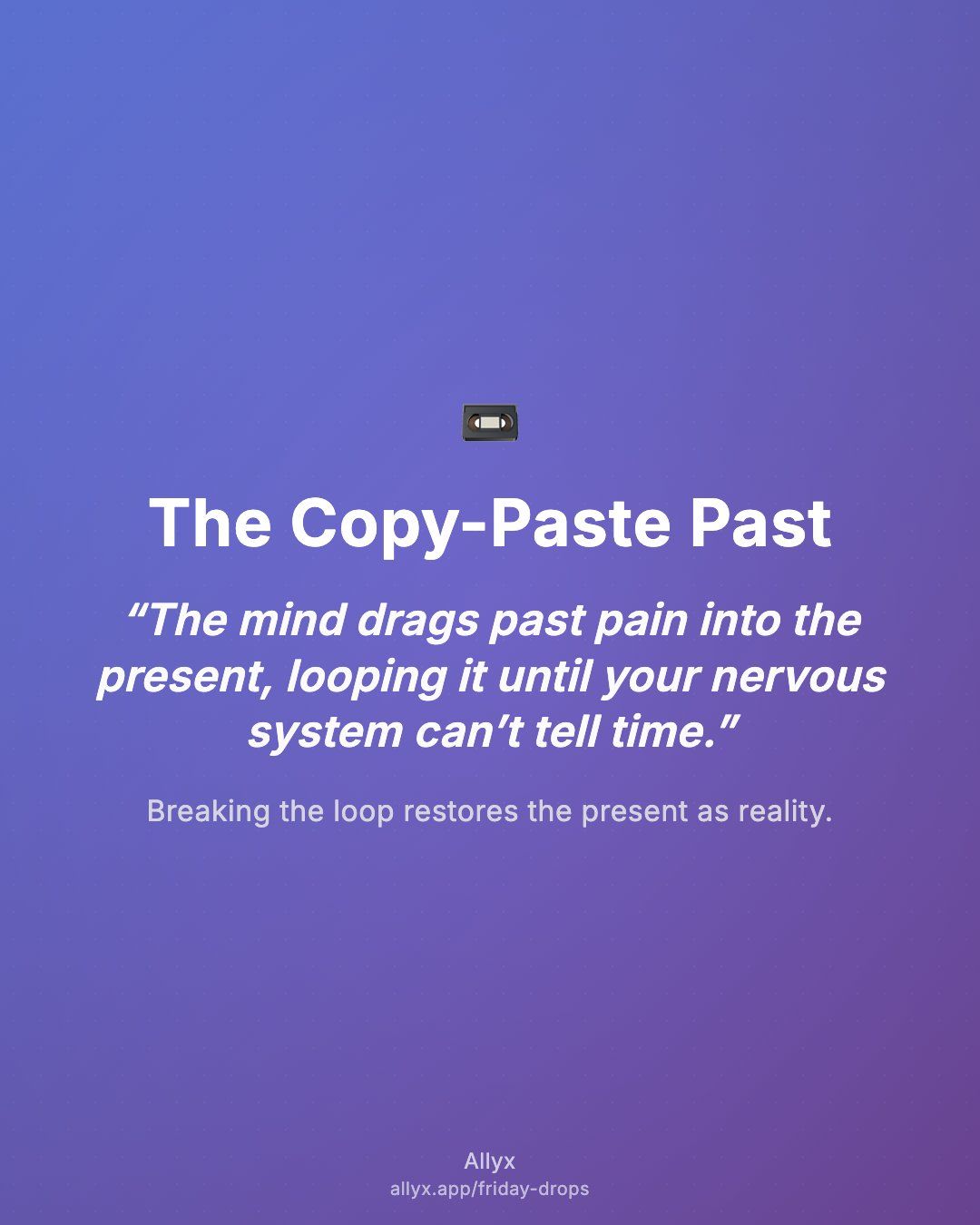 Shareable quote card for The Copy-Paste Past