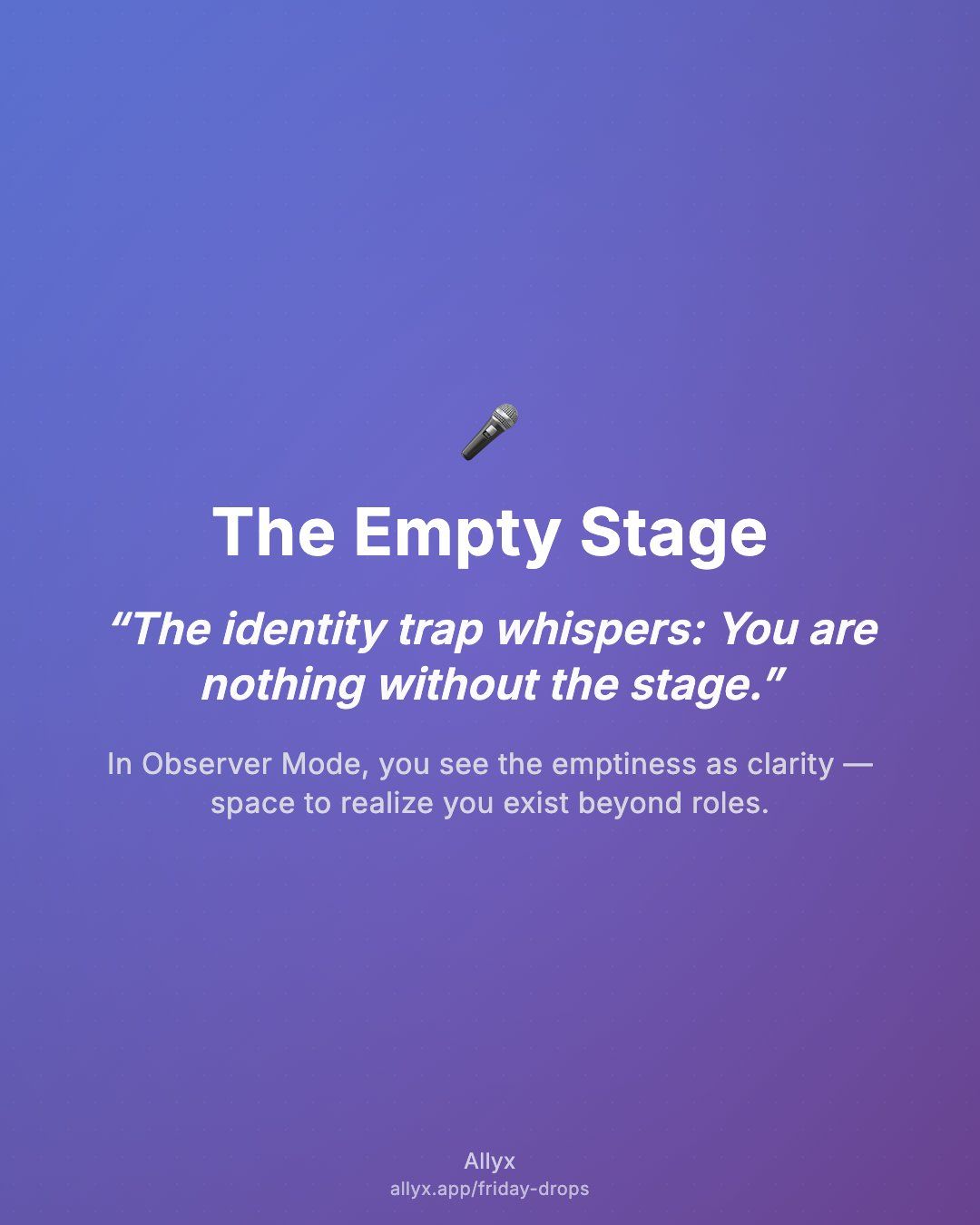 Shareable quote card for The Empty Stage