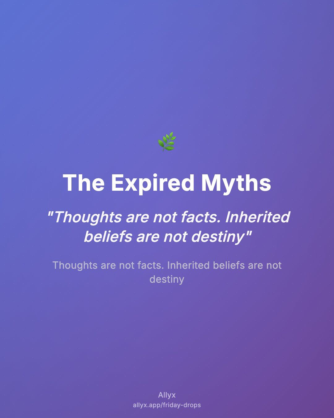 Shareable quote card for The Expired Myths