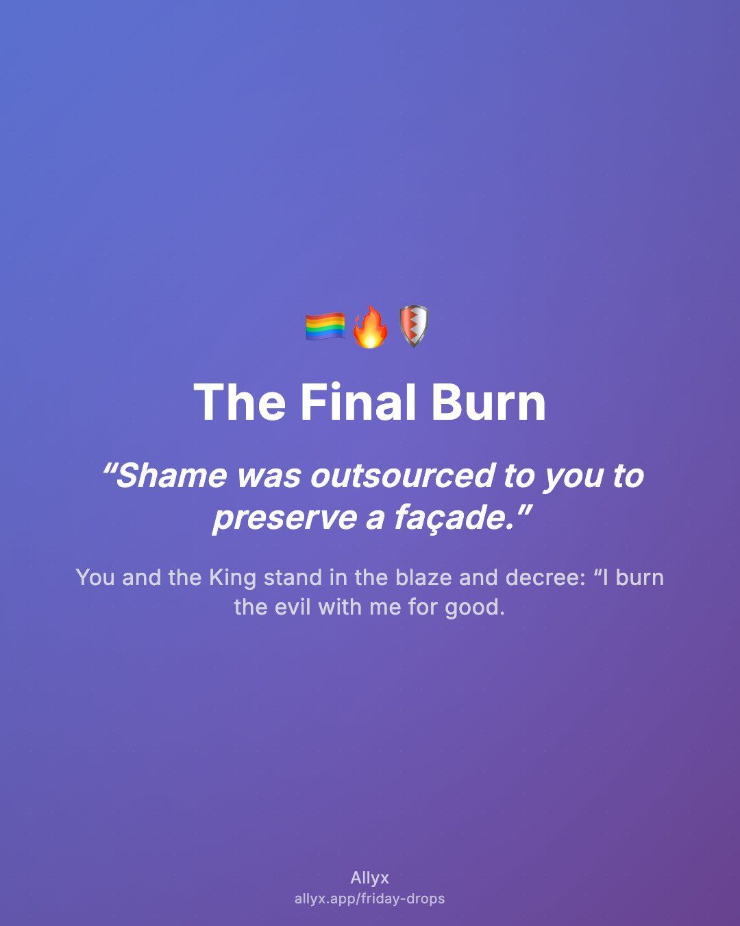 Shareable quote card for The Final Burn