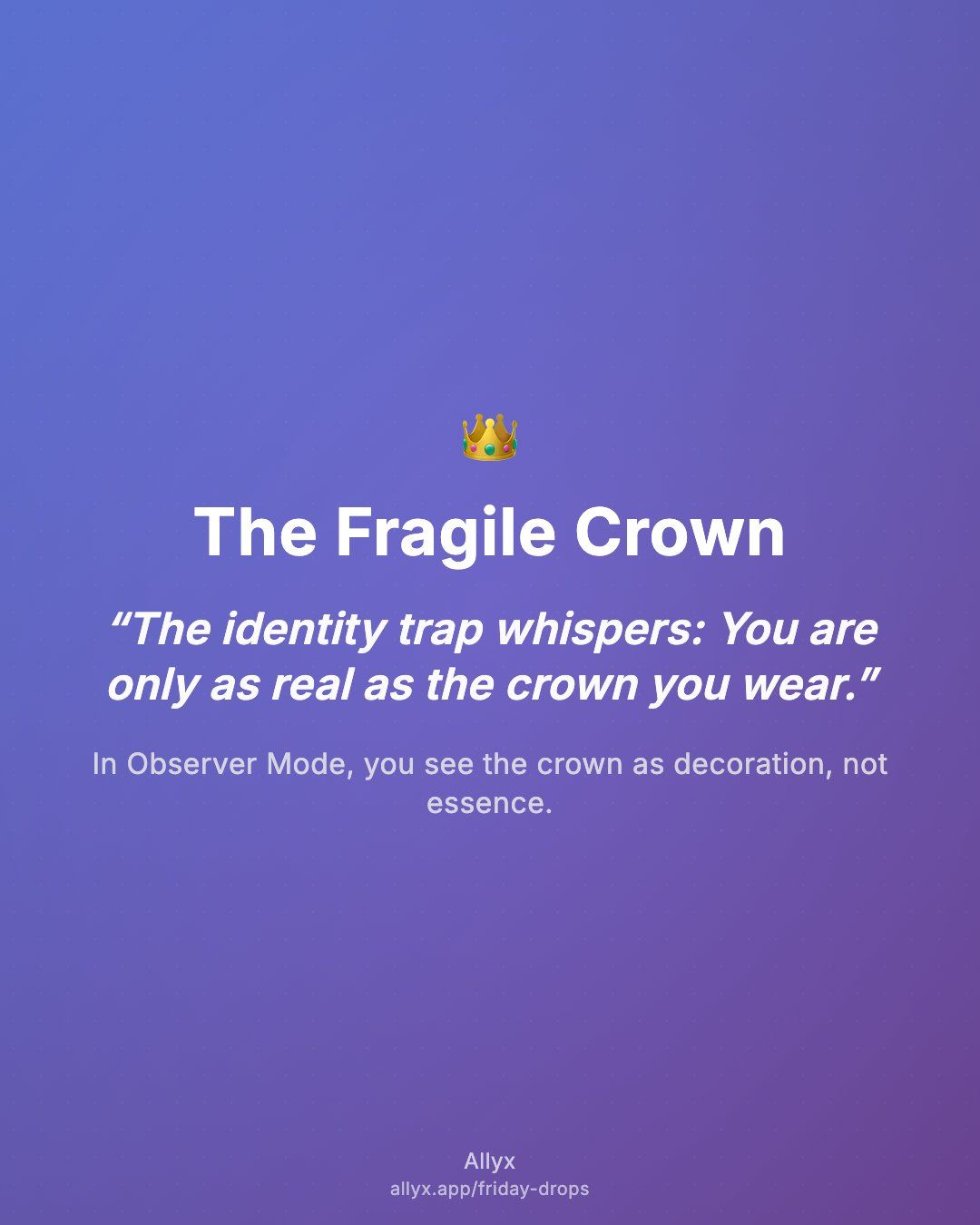 Shareable quote card for The Fragile Crown