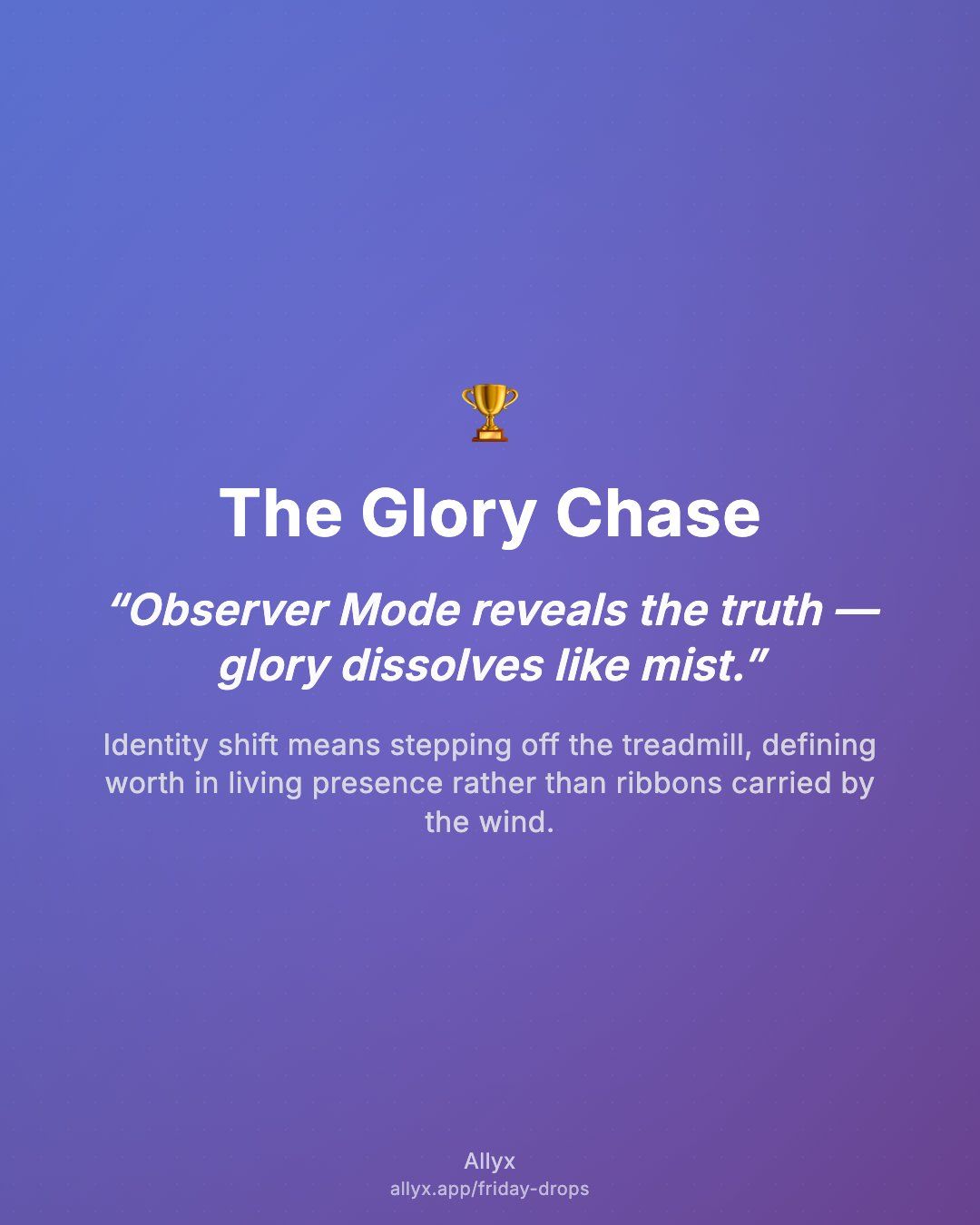 Shareable quote card for The Glory Chase