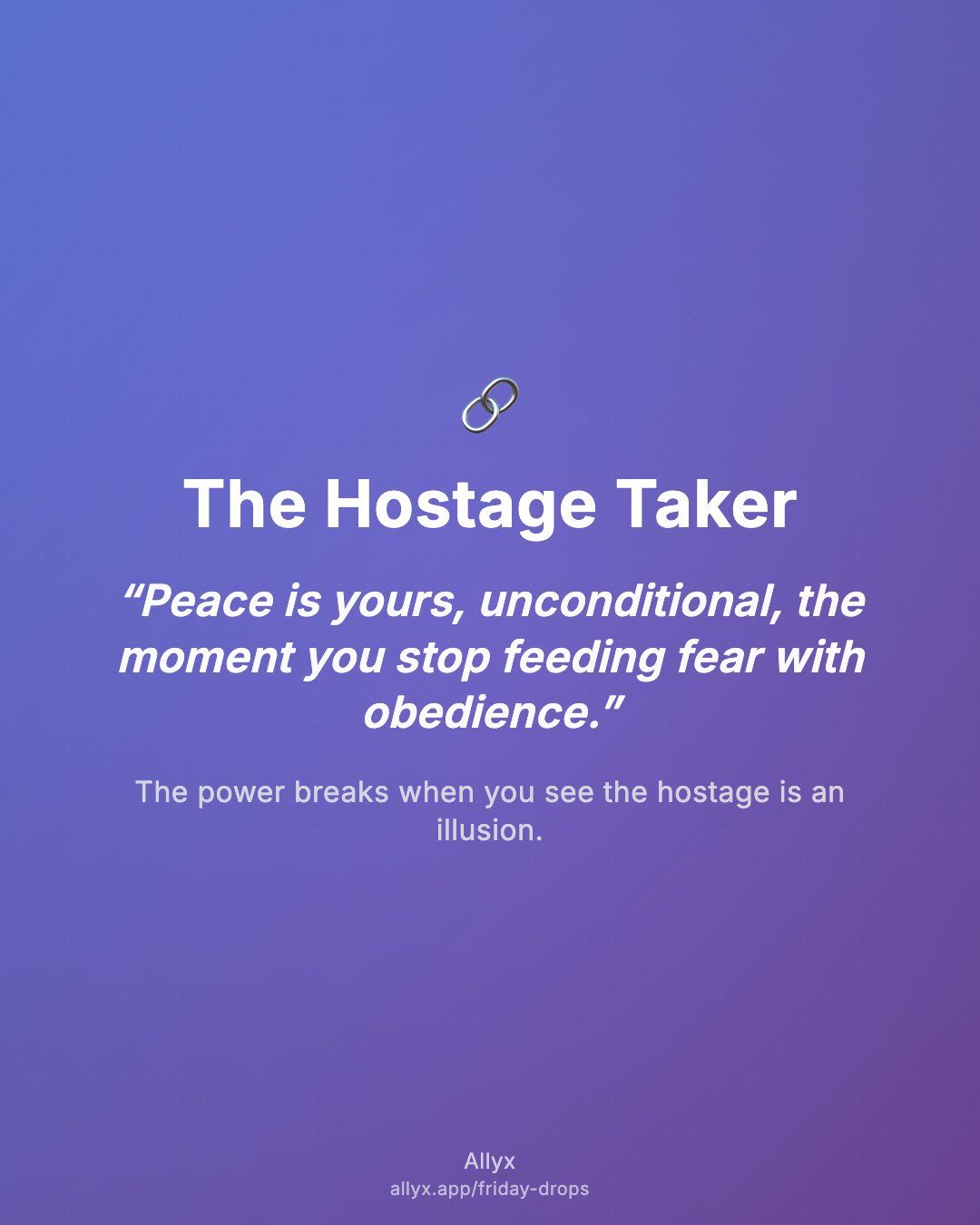 Shareable quote card for The Hostage Taker