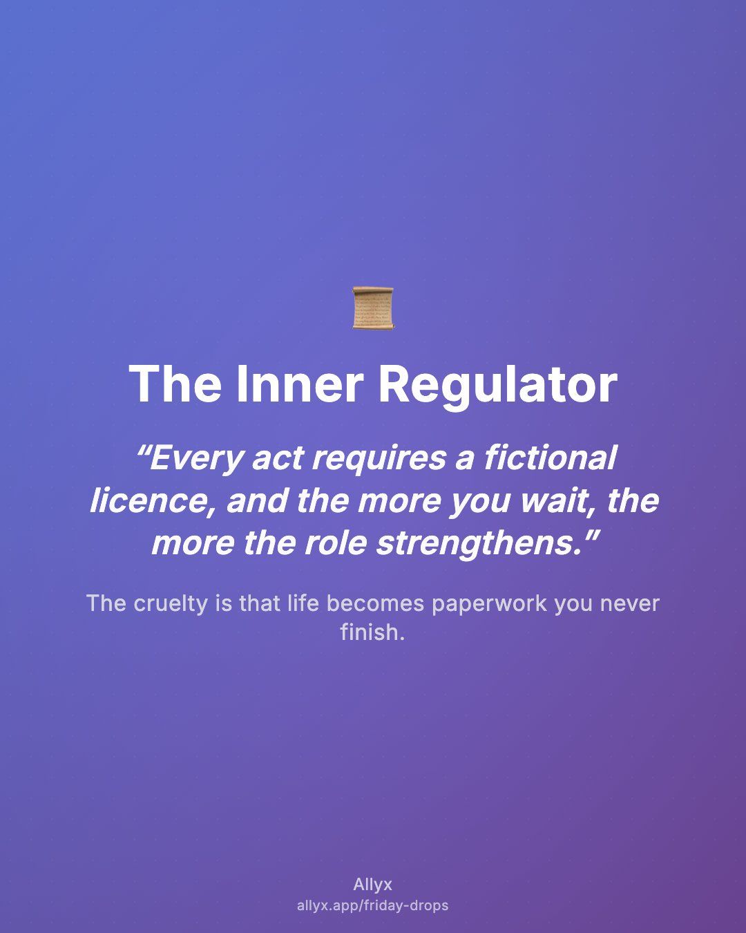 Shareable quote card for The Inner Regulator