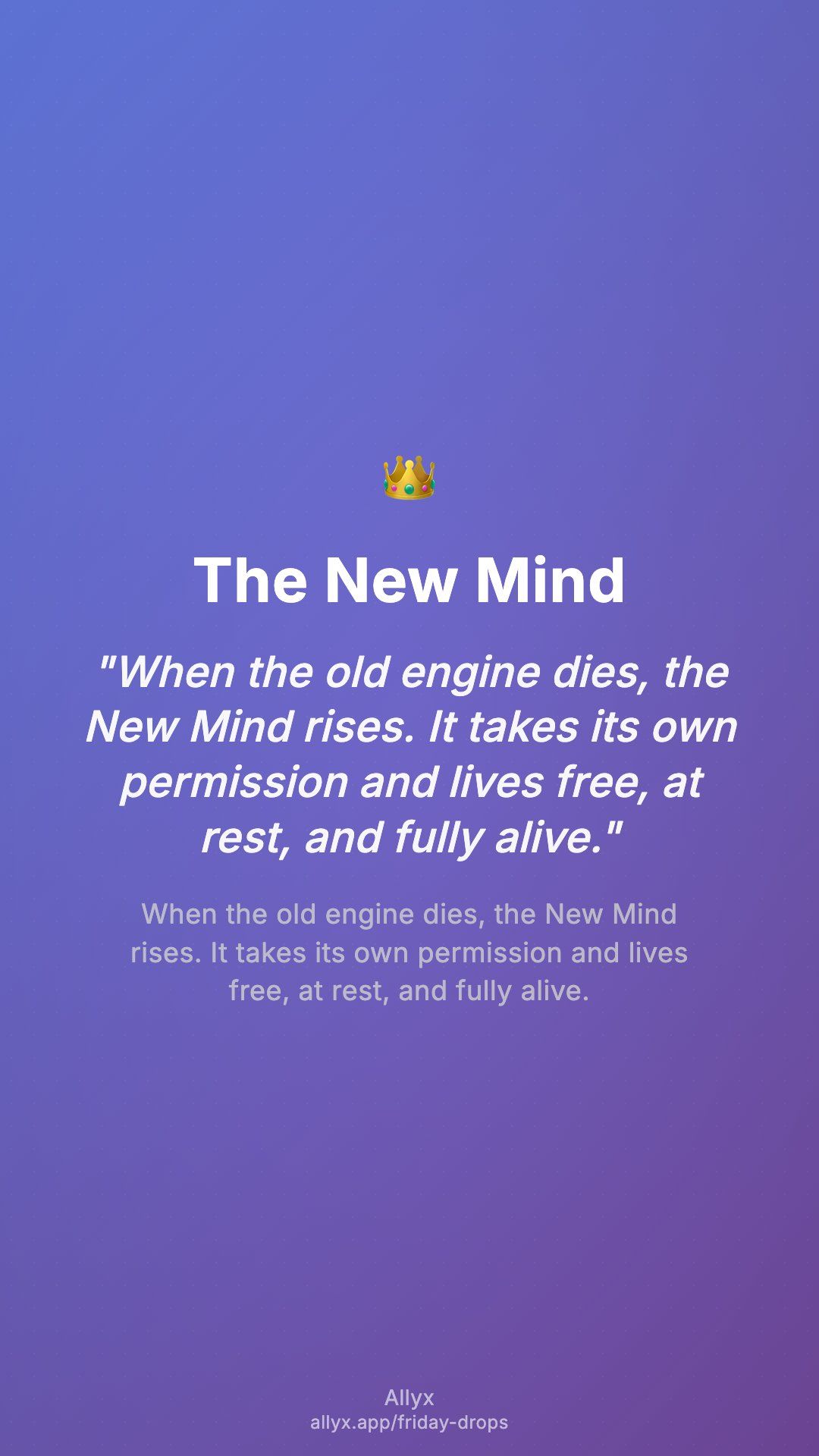 Shareable story card for The New Mind