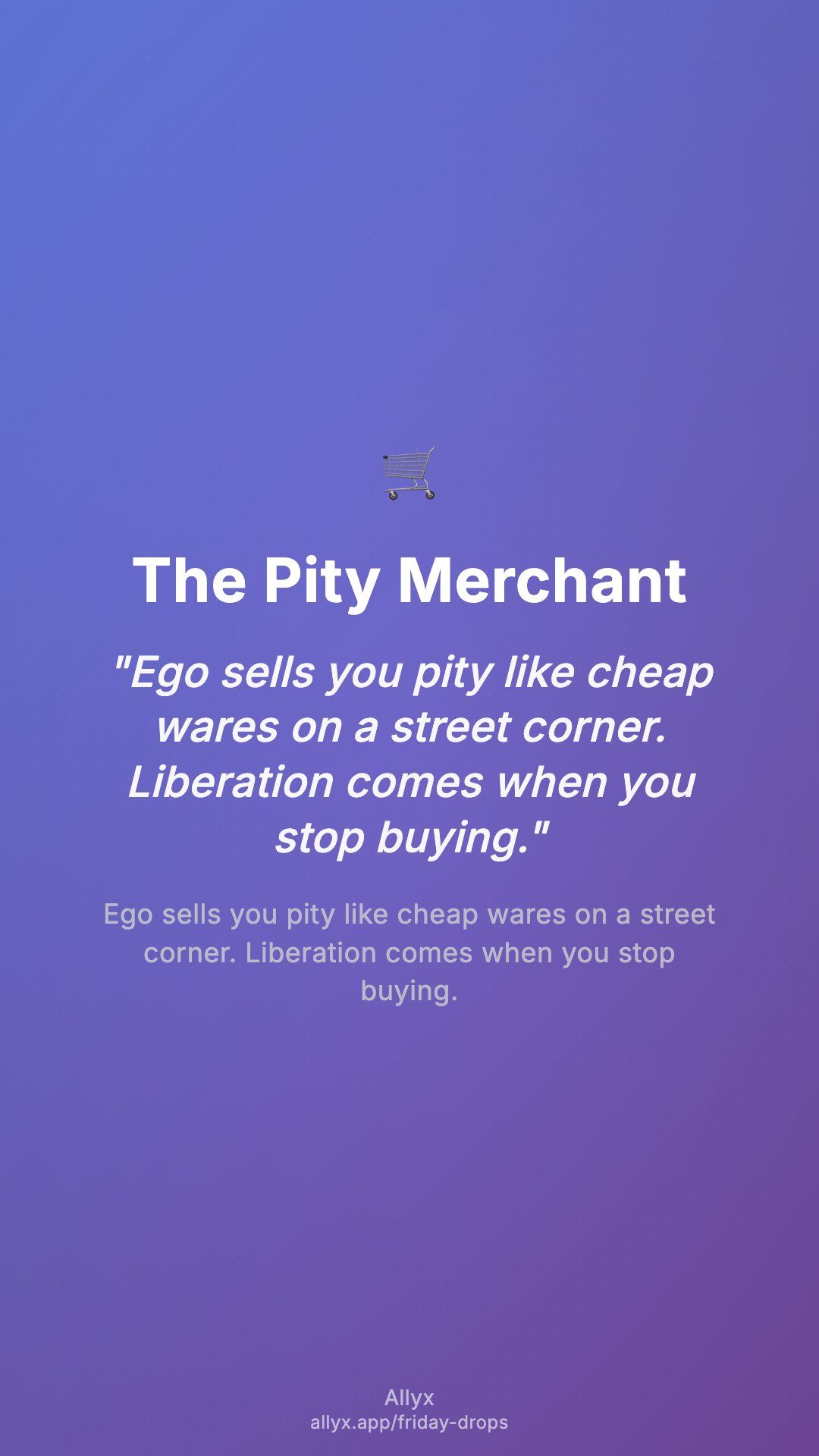 Shareable story card for The Pity Merchant