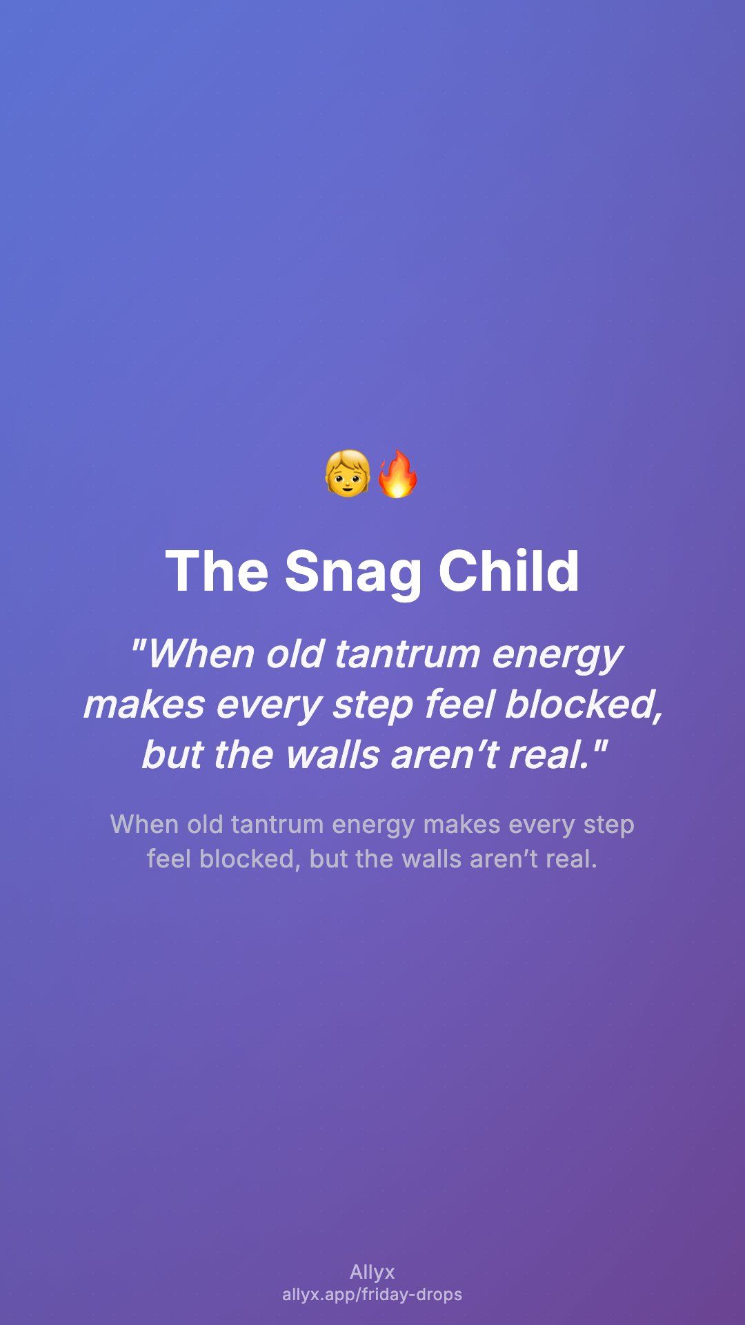 Shareable story card for The Snag Child