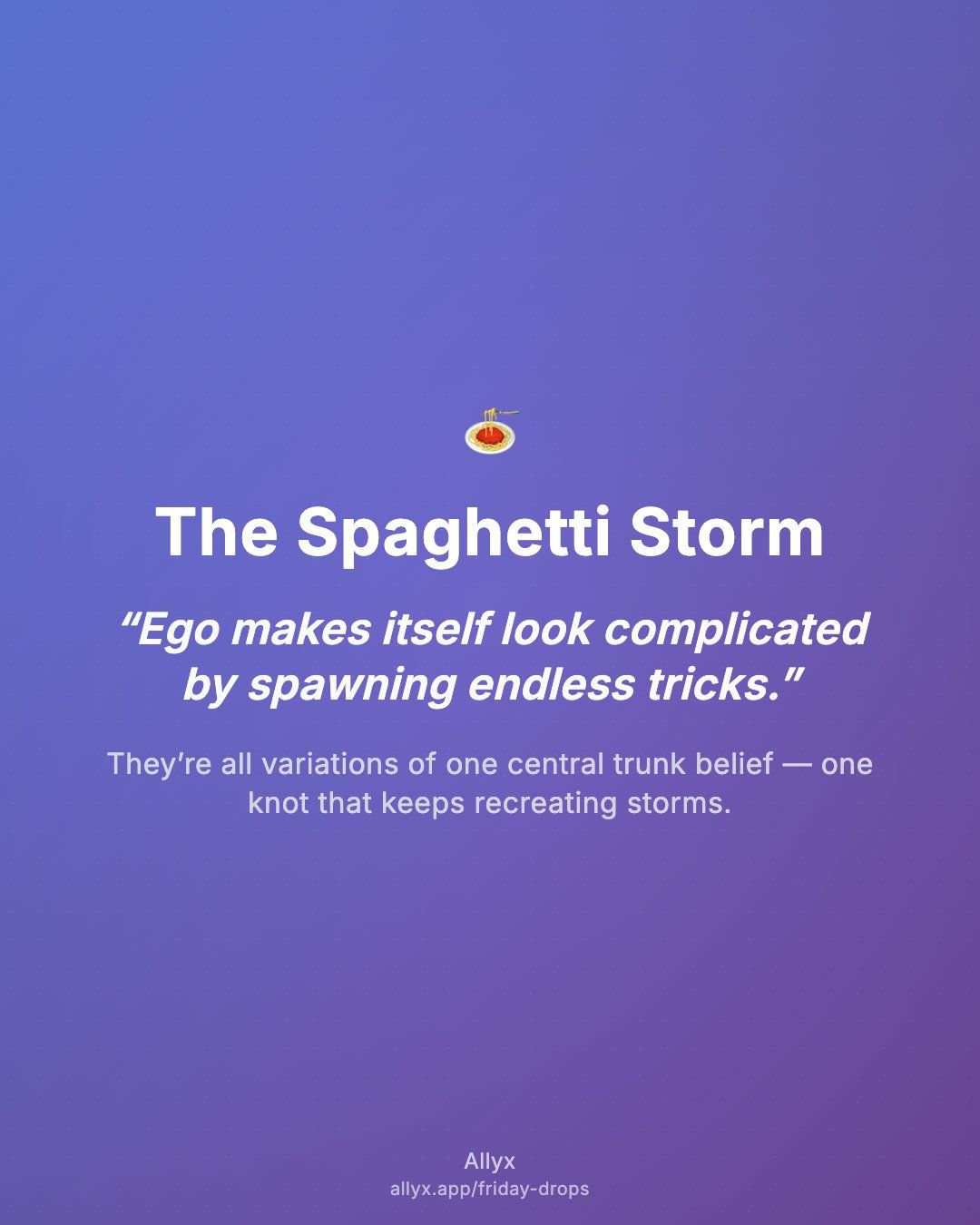 Shareable quote card for The Spaghetti Storm