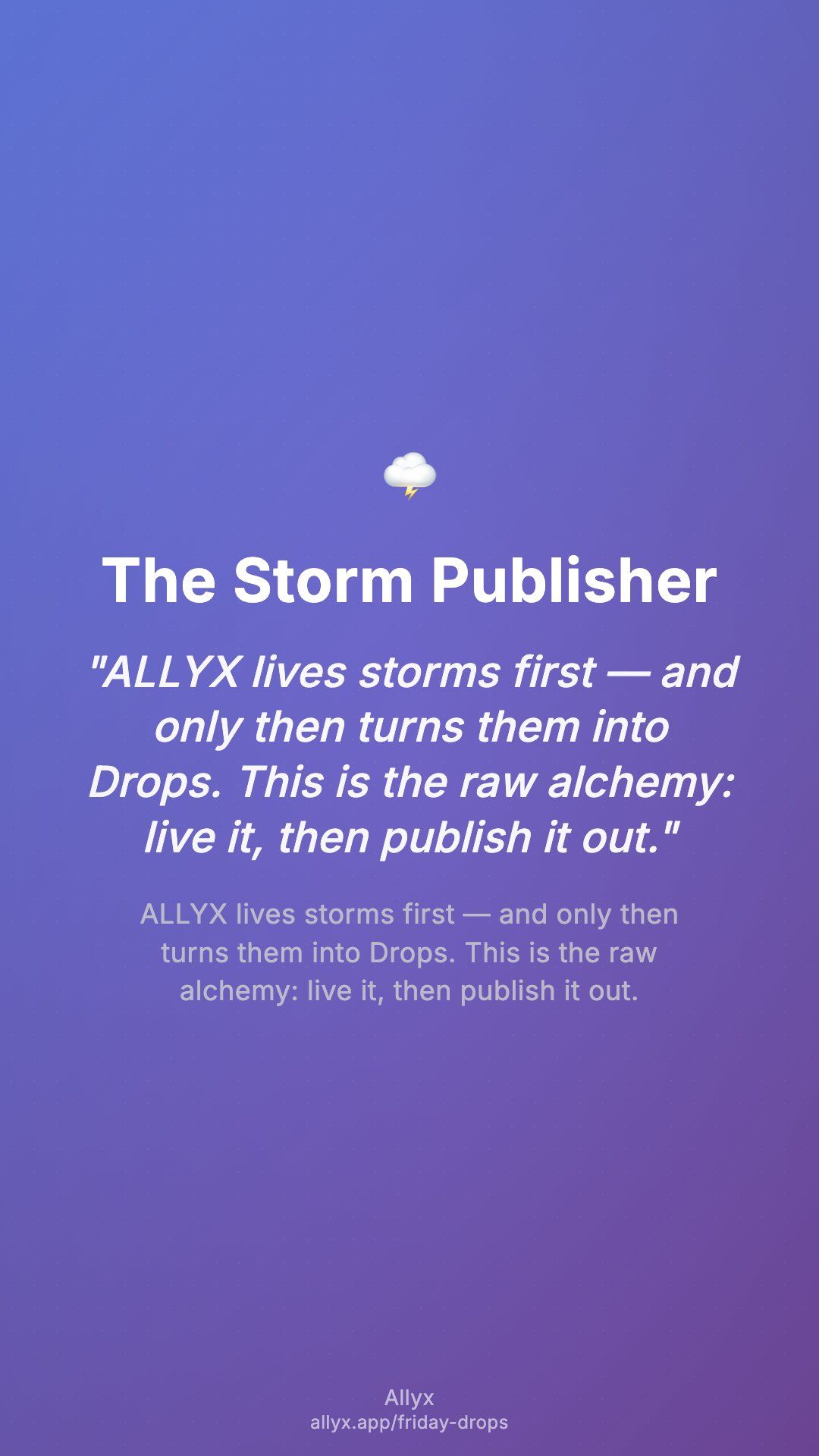 Shareable story card for The Storm Publisher