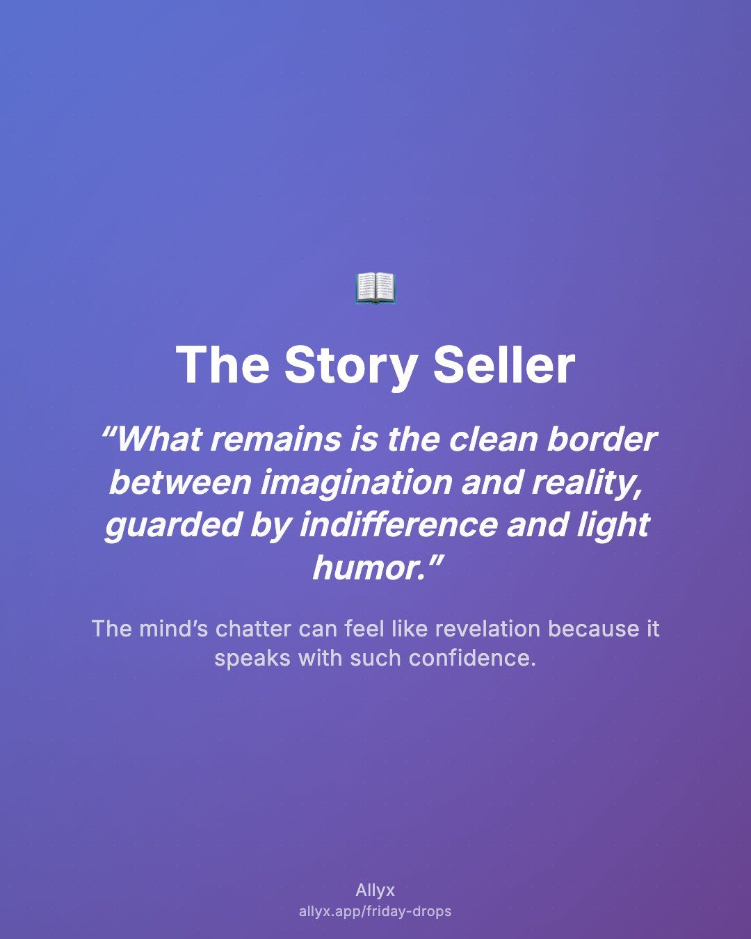 Shareable quote card for The Story Seller