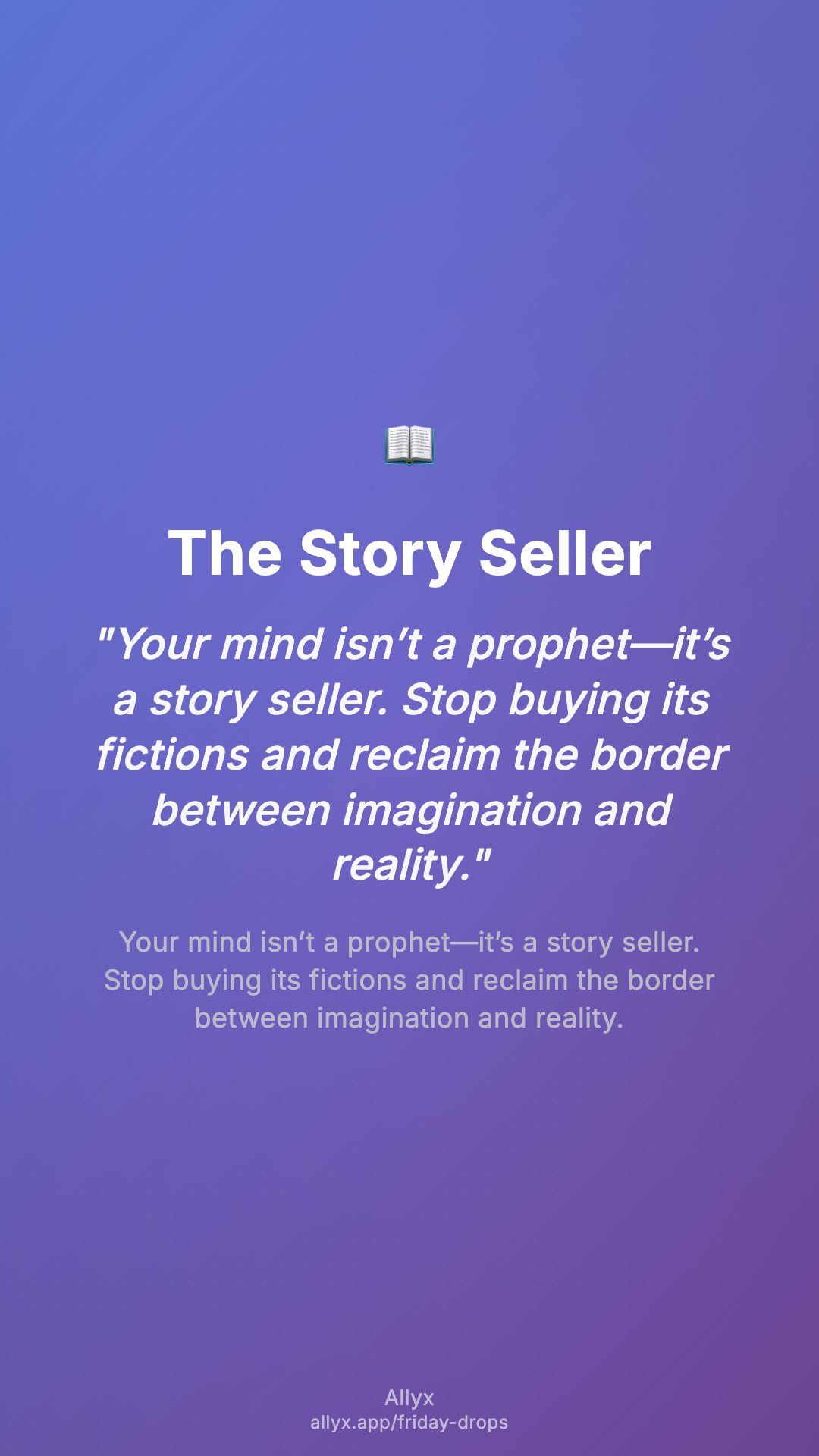 Shareable story card for The Story Seller