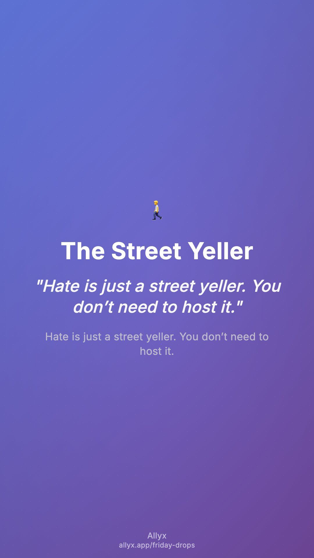 Shareable story card for The Street Yeller