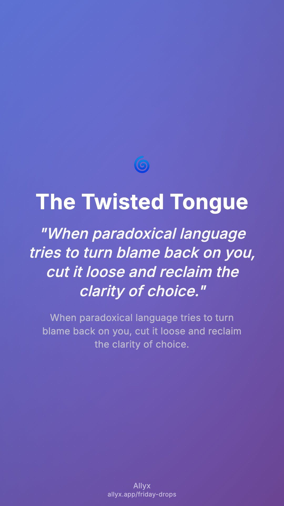 Shareable story card for The Twisted Tongue