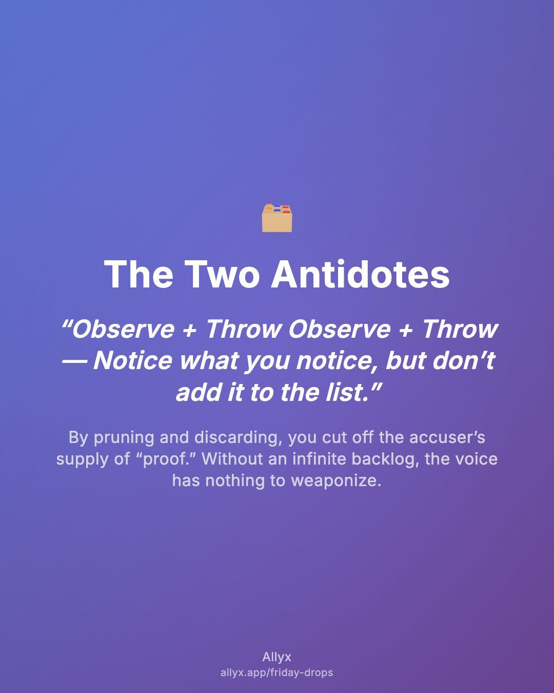 Shareable quote card for The Two Antidotes