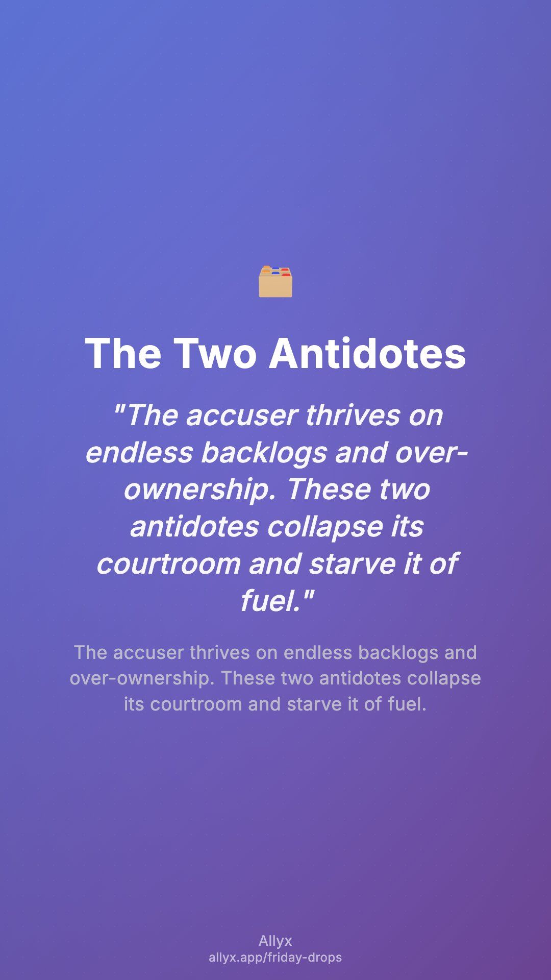 Shareable story card for The Two Antidotes