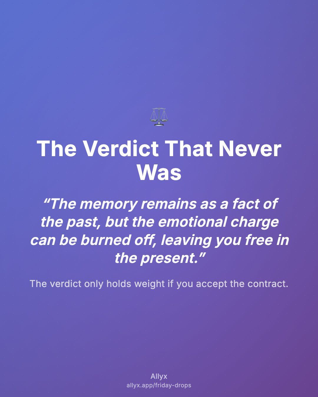 Shareable quote card for The Verdict That Never Was