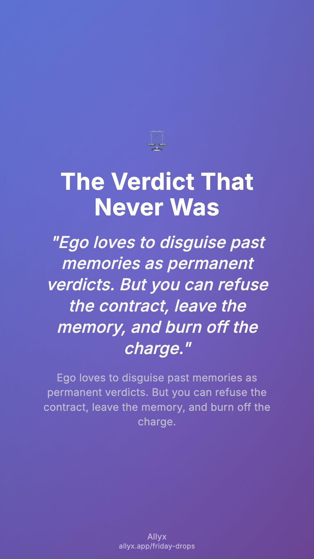 Shareable story card for The Verdict That Never Was