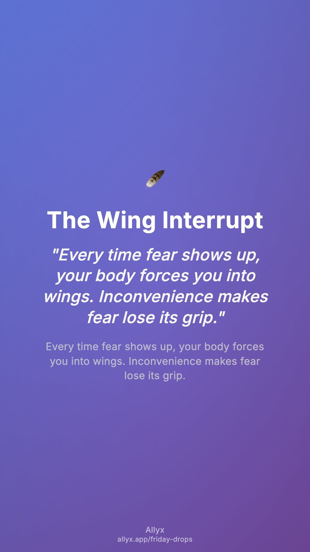 Shareable story card for The Wing Interrupt