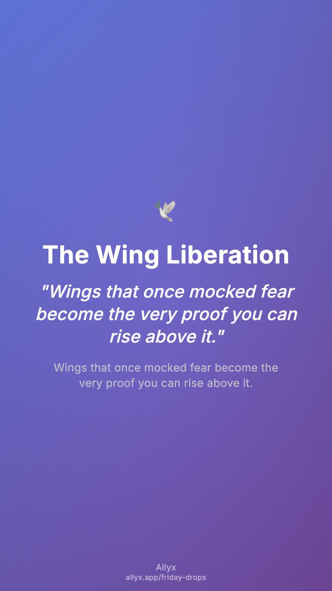 Shareable story card for The Wing Liberation