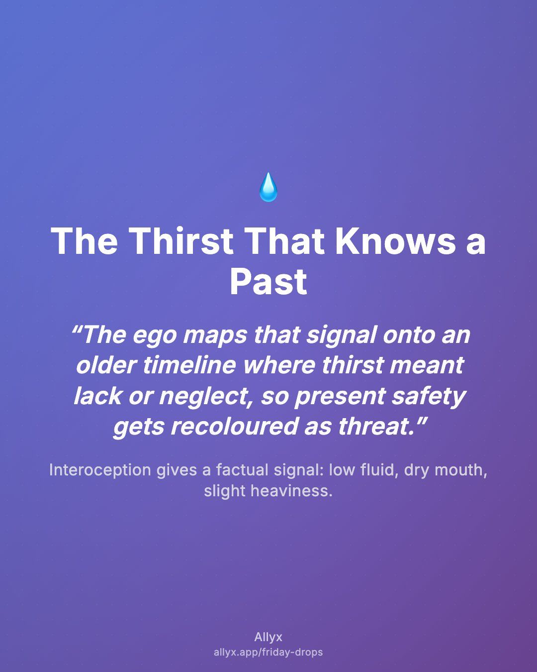 Shareable quote card for The Thirst That Knows a Past