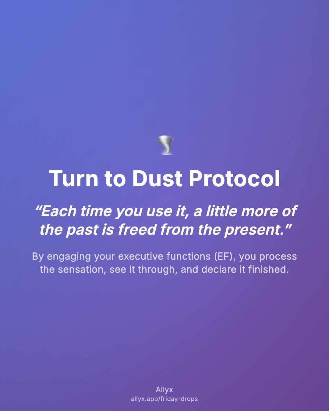 Shareable quote card for Turn to Dust Protocol