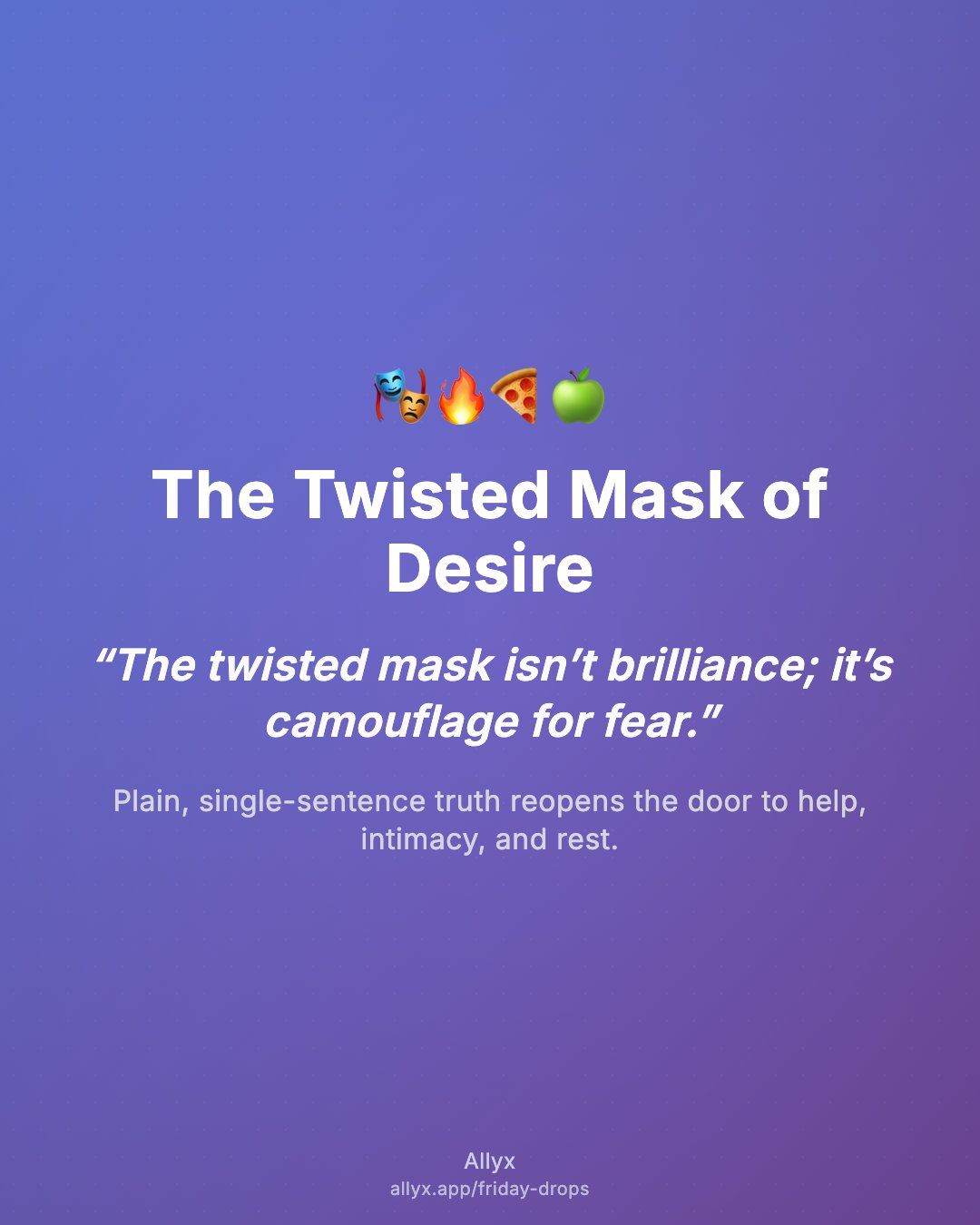 Shareable quote card for The Twisted Mask of Desire